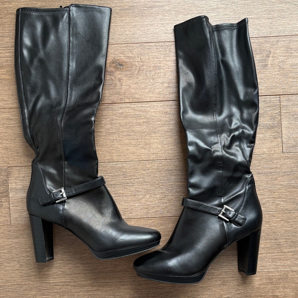 Nine West Black leather Heeled Boots